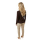 Brown Cotton Long Sleeve T-Shirt