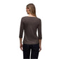 Brown Cotton Long Sleeve T-Shirt