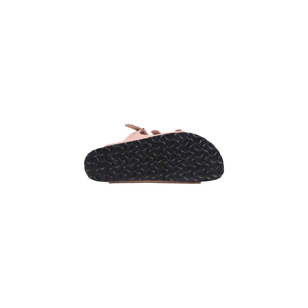 Multicolor Leather Flat Sandals
