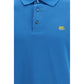 Blue Cotton Polo Shirt