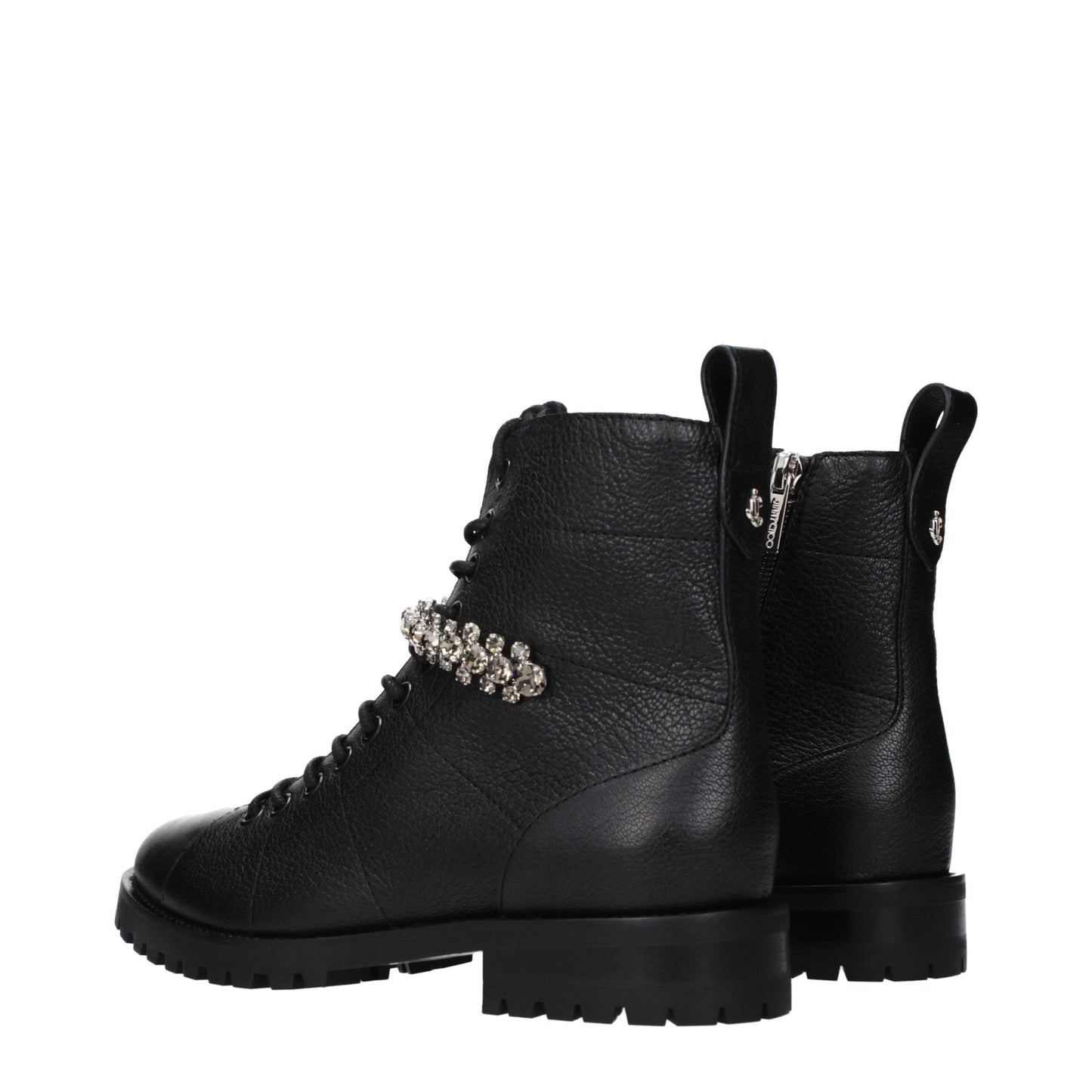 Black Leather Ankle Boots