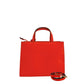 Orange Faux Leather Women Handbag