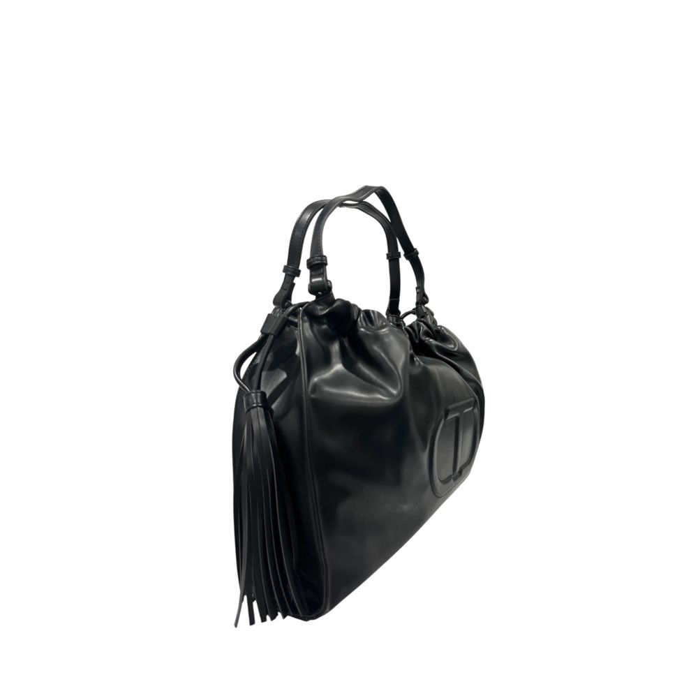 Black PU Women Shoulder Bag
