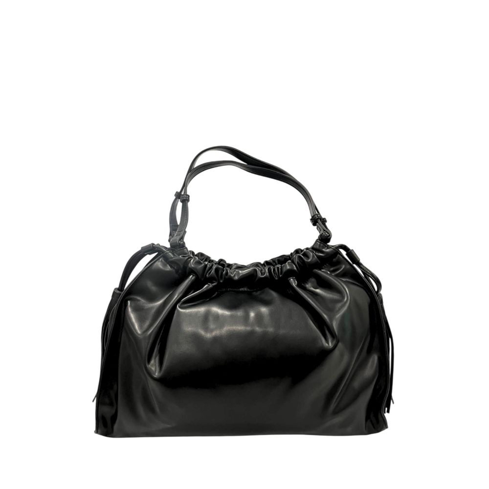 Black PU Women Shoulder Bag