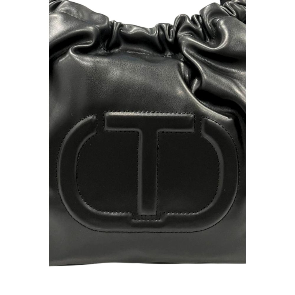 Black PU Women Shoulder Bag
