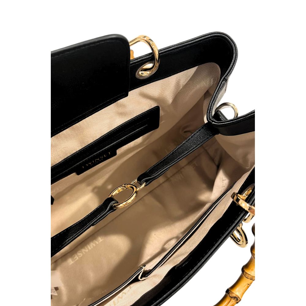 Black PU Women Handbag
