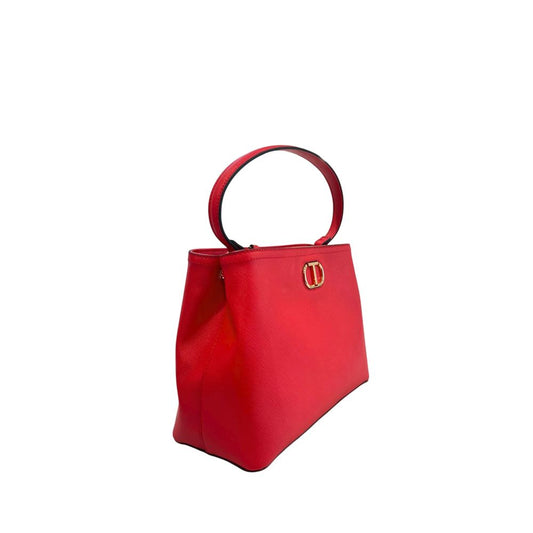 Red PU Women Handbag