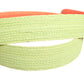 Green Orange Braided Metal Buckle Waist Cintura Belt