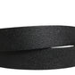 Men Black Calf Leather Logo Metal Buckle Belt