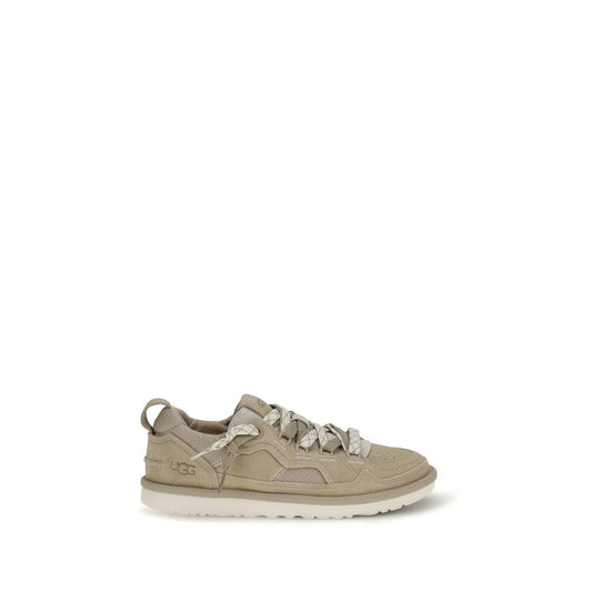 Beige Calf Leather Bos Taurus Sneakers