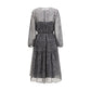 Black Silk Casual Dress