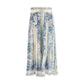 Multicolor Cotton Long Skirt