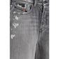 Gray Cotton Bermuda Shorts