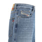 Blue Cotton Relaxed Fit Jeans