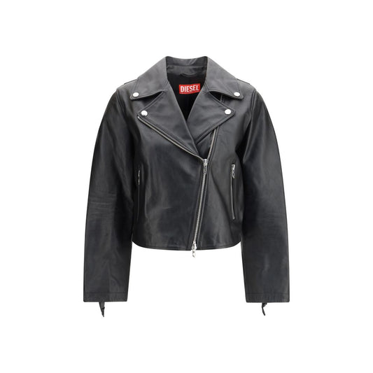 Black Calf Leather Bos Taurus Leather Jacket