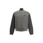 Gray Polyester Bomber
