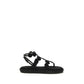 Black Calf Leather Bos Taurus Platform Sandals