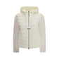 Beige Polyester Biker Jacket