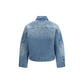 Blue Polyamide Denim Jacket