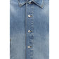 Blue Polyamide Denim Jacket