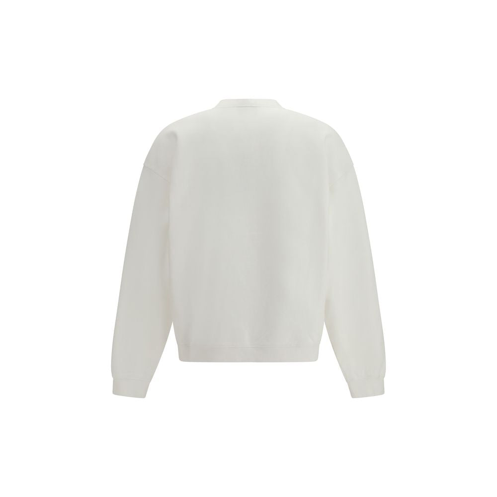 White Cotton Sweatshirt