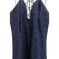 Blue Silk Casual Dress