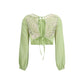 Bicolor Silk Blouse