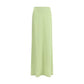 Bicolor Silk Long Skirt