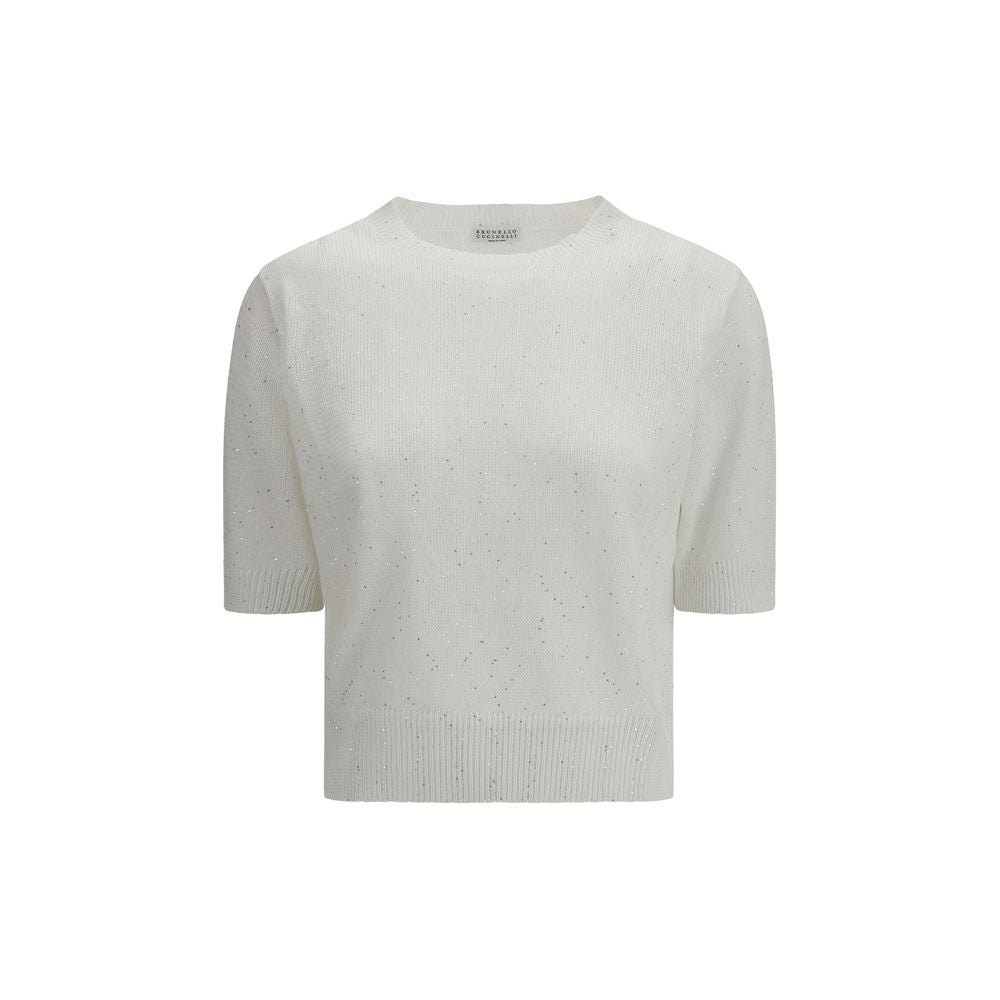 White Cotton Sweatshirt