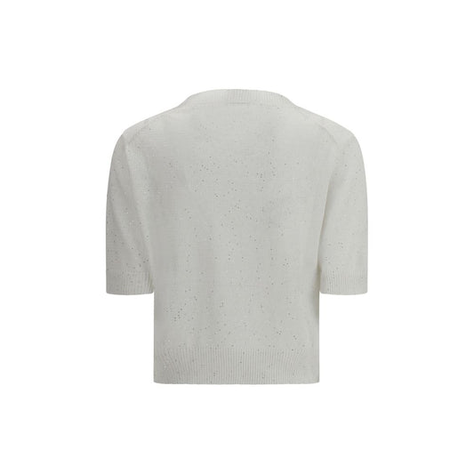 White Cotton Sweatshirt