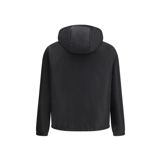 Black Polyester Shell Jacket