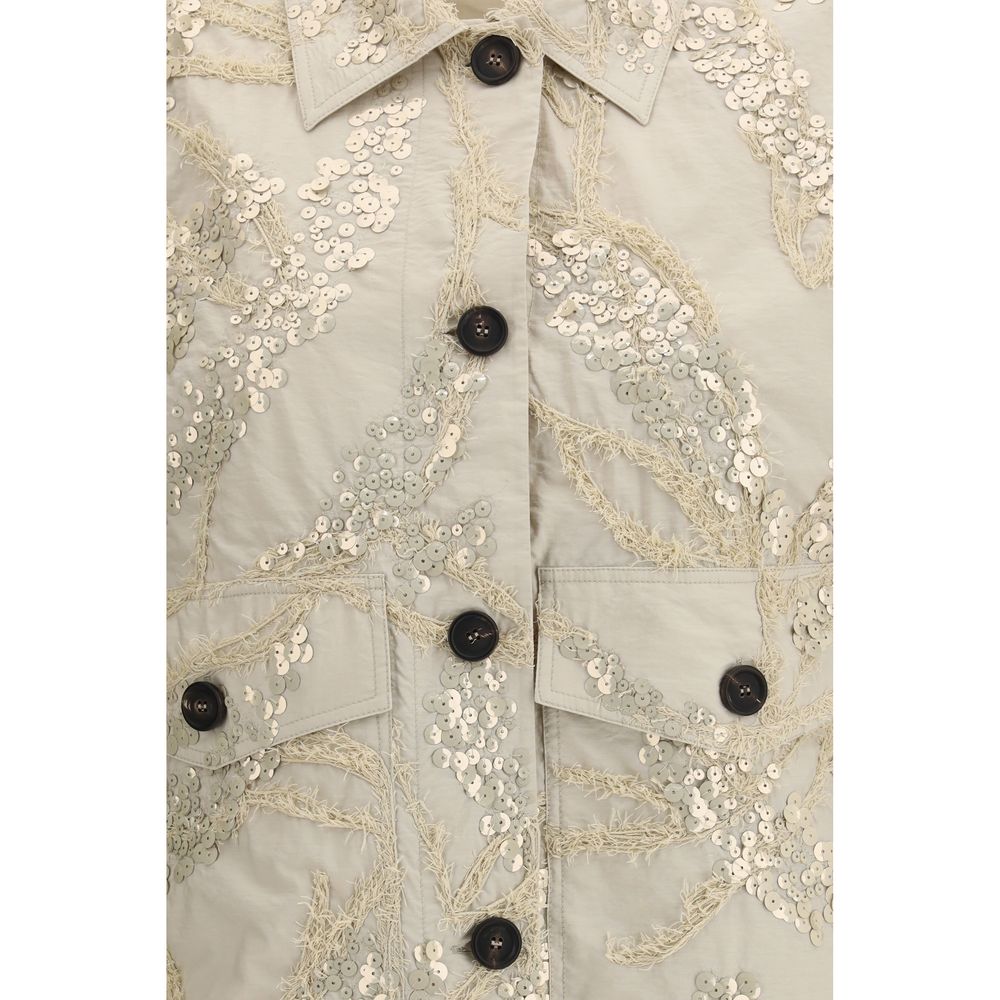 Beige Cotton Coat
