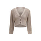 Beige Cotton Cardigan