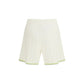 White Cotton Bermuda Shorts