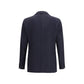 Blue Fleece Wool Blazer
