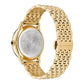 Gold Stainless Steel Dress Watch