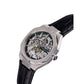 Black Leather Bracelet Watch