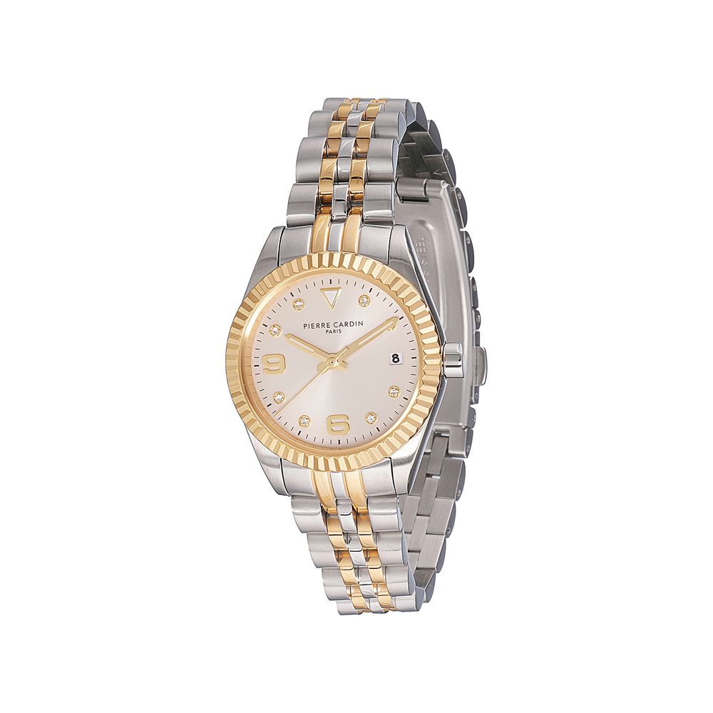 Gray Stainless Steel Dress Watch