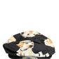 Men Black Dog Cotton Newsboy Cloth Capello Hat