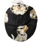 Men Black Dog Cotton Newsboy Cloth Capello Hat