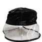 Black Nylon Plastic Fisherman Bucket Capello Hat