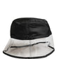 Men Black Plastic Fisherman Bucket Capello Hat