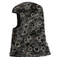 Black Wool Crystal Embellished Balaclava Hat