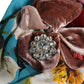 Blue Floral Motif Turban Headwear Women Hat