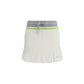 White Cotton Mini Skirt