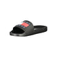 Black Polyurethane Men Slipper