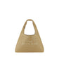 Beige Calf Leather Bos Taurus Shoulder Bag