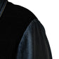 Black Blue Cotton Denim Blouson Men  Jacket