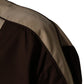 Brown Beige Cotton Zip Windbreaker Jacket