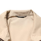 Brown Beige Cotton Zip Windbreaker Jacket